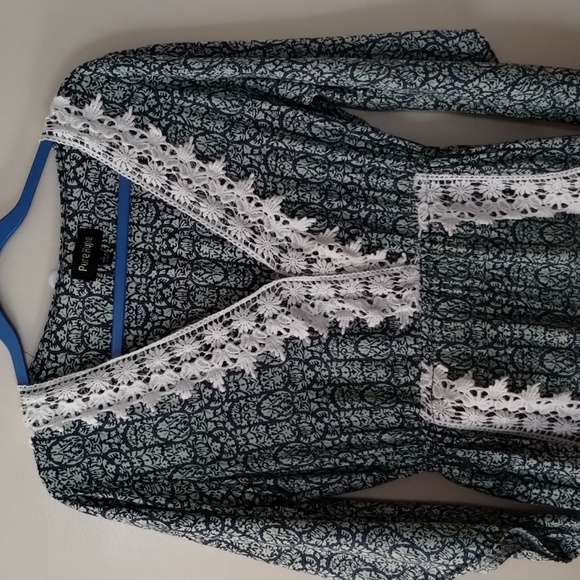 PURE HYPE WOMEN CROCHET TRIM ROMPER - Picture 2 of 10